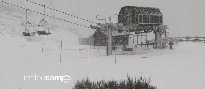 Alto Campoo, 15 a 20 cm de nieve nueva segn las cotas