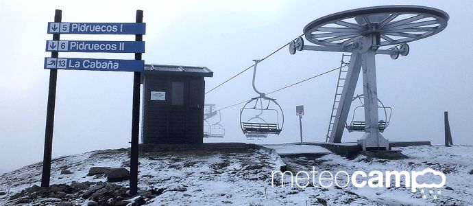 Primeros copos de nieve en Alto Campoo